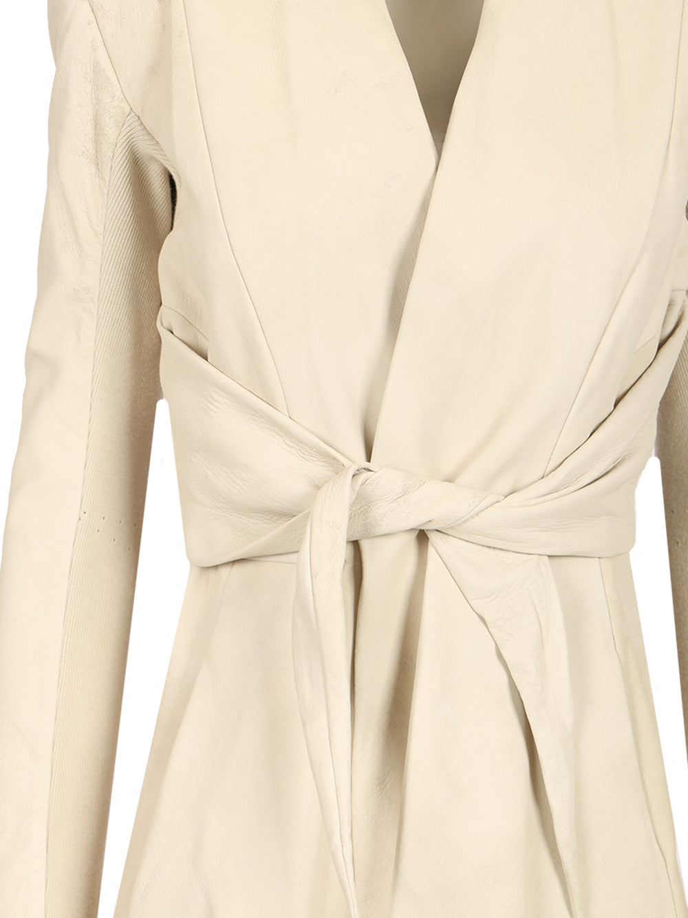 Rick Owens Suede Nappa Jacket Giacche - Bianco | e008d7d87ff34682a95f977b232e95d52032f807