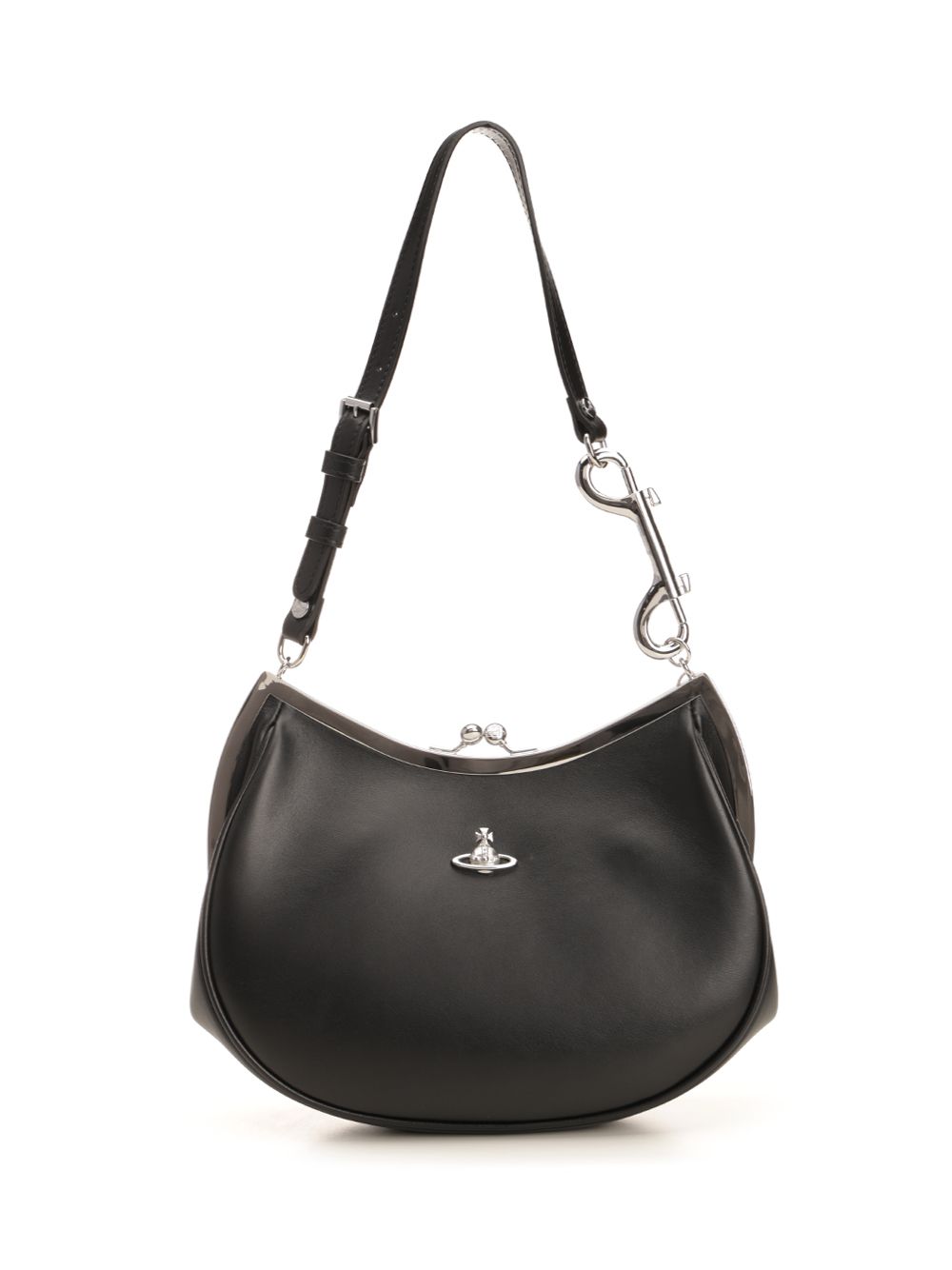 Vivienne Westwood Charm Frame Shoulder Bags - Nero | d9538da7b2fc8dd44ba02bbf92ca9a703254e5d8