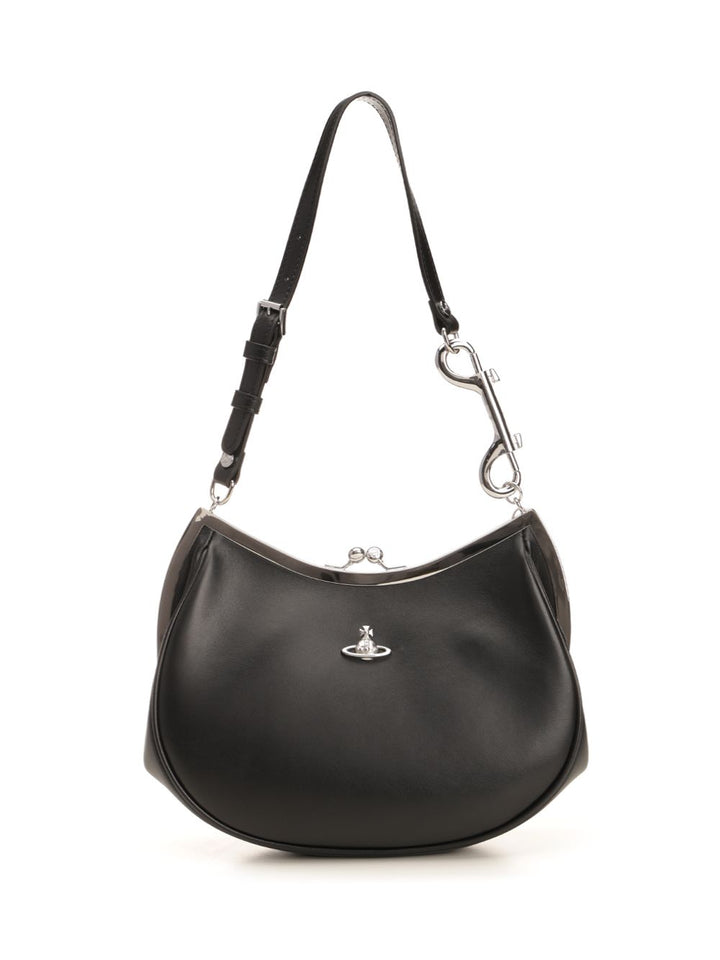 Vivienne Westwood Charm Frame Shoulder Bags - Nero | d9538da7b2fc8dd44ba02bbf92ca9a703254e5d8