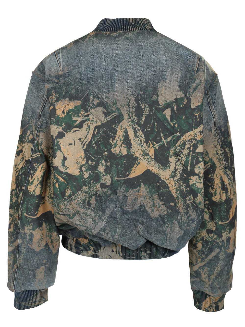Acne Studios Denim Bomb Jacket With Camo Details Giacche - Marrone | 79c4c77b94accf4b303fa6bf0b7560421a3143a6