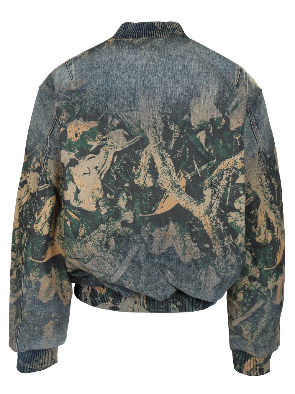 Acne Studios Denim Bomb Jacket With Camo Details Giacche - Marrone | 382e41dda2f9468ee800e2fee3cbb0cfeb376a25