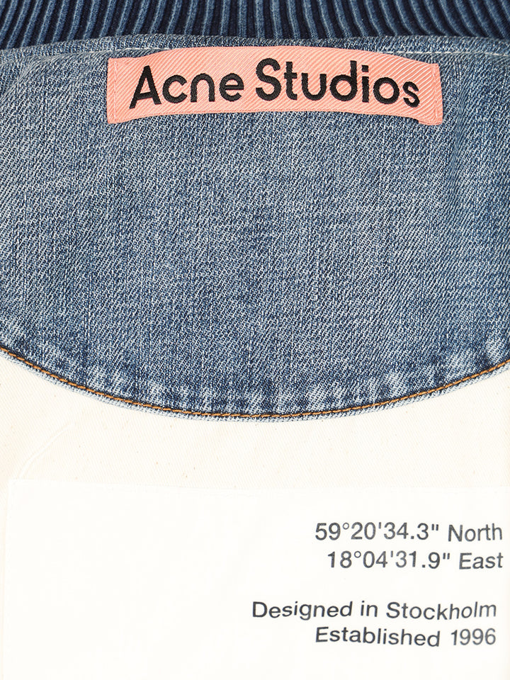 Acne Studios Denim Bomb Jacket With Camo Details Giacche - Marrone | dba17ed0bdb84a7d00b89035c7781e98878254e8