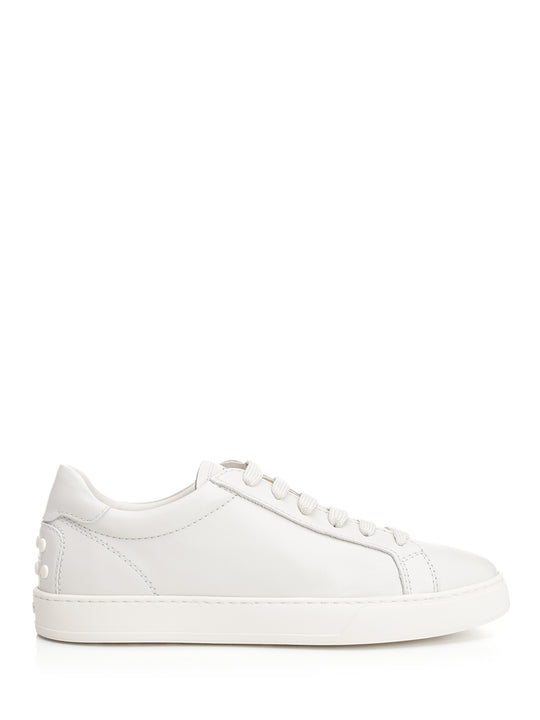 In Smooth Leather Sneakers Bianco