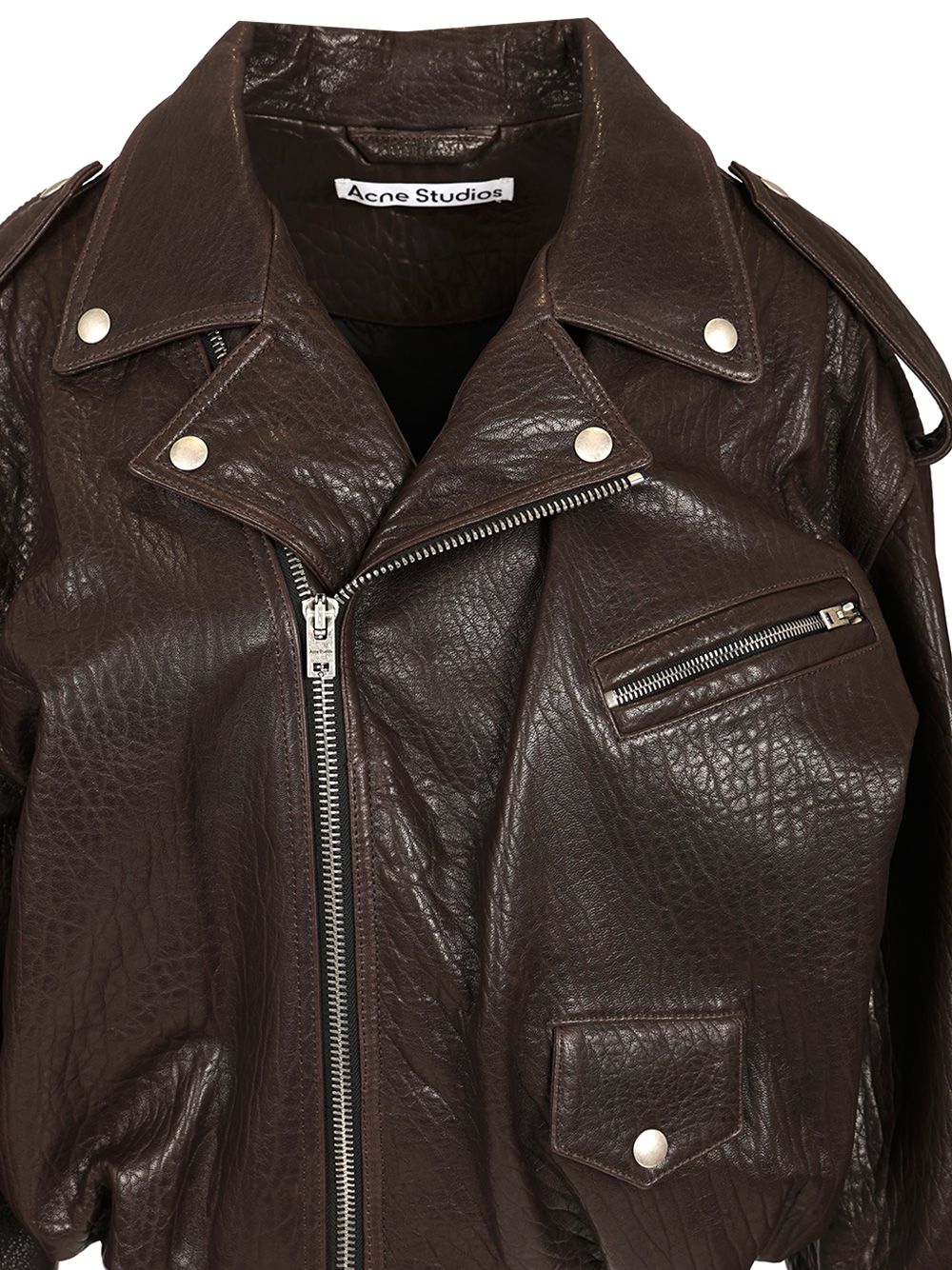 Acne Studios Leather Jacket Giacche - Marrone | 87aafe3637cfd631fd707826924a8335aaa39240
