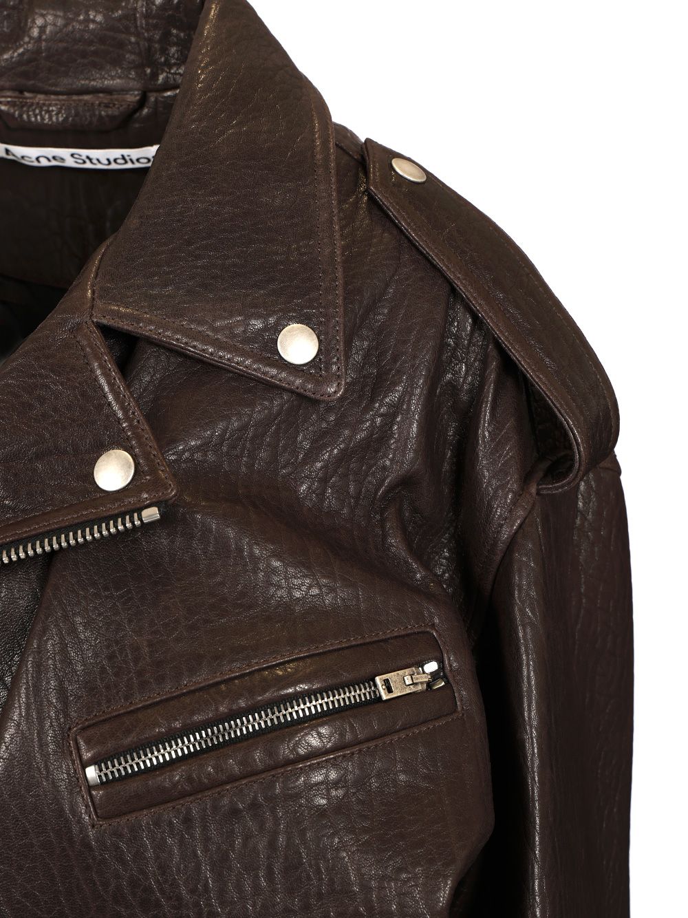 Acne Studios Leather Jacket Giacche - Marrone | 28ef21aef279cf86b74dcdf8d511ee91eb747974