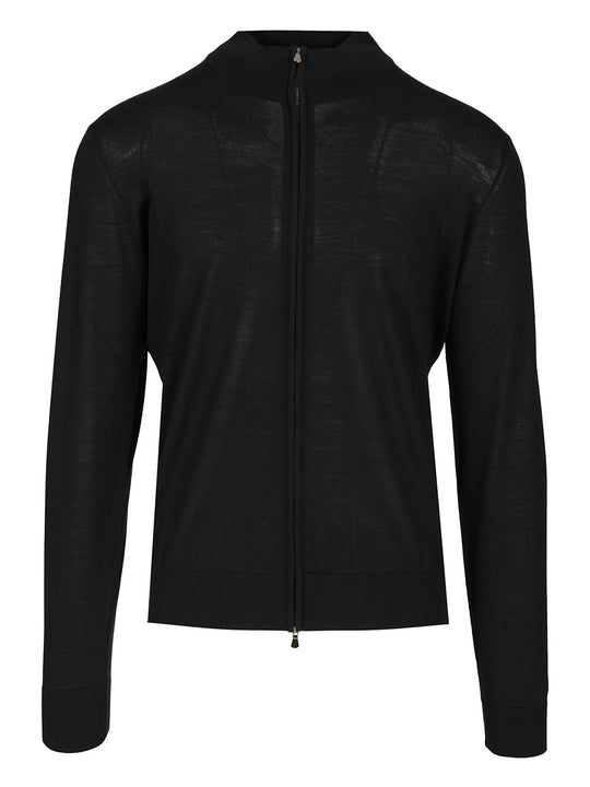 Fullzip Cardigan Knitwear Blu