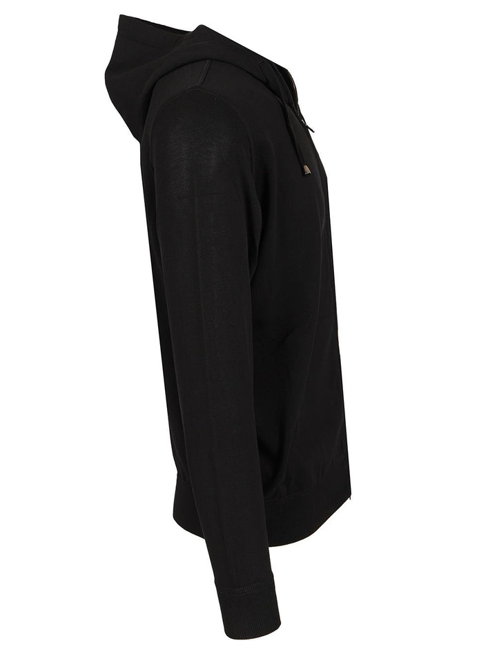 Al Duca D'Aosta Black Cotton Sweatshirt Knitwear - Nero | 869417188dc0d80c0f87fc61fa7d6fa3433d1376