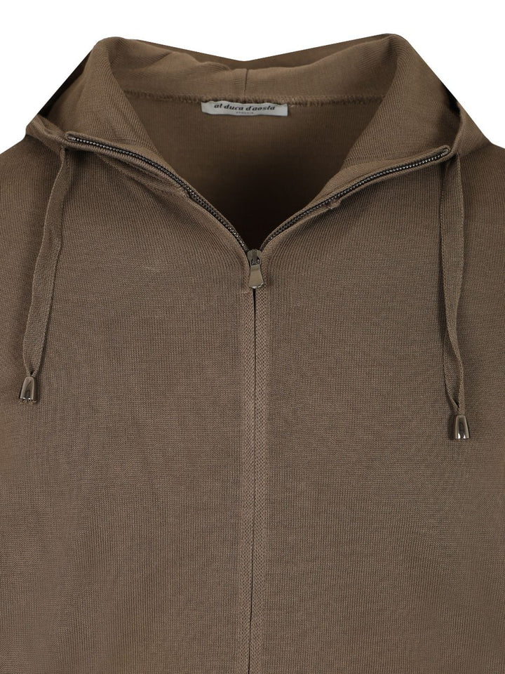Al Duca D'Aosta Brown Cotton Sweatshirt Knitwear - Marrone | 004d09014c337e5e197bb4b15174799916b66e33