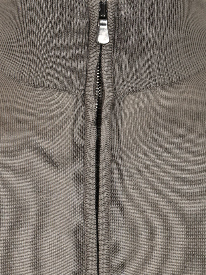 Al Duca D'Aosta Fullzip Cardigan Knitwear - Grey | 4c4d9ec876bf0ad4500f188b107a684ea193b09f