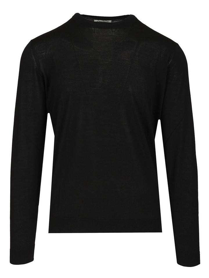 Filippo De Laurentiis Super 180s Wool  Sweater Knitwear - Nero | fd8286eed566255ec5c6ba350c6b77f346a698c6