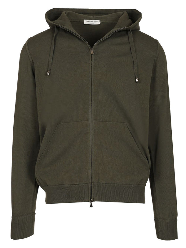 Sudadera de algodón verde - Género de punto verde