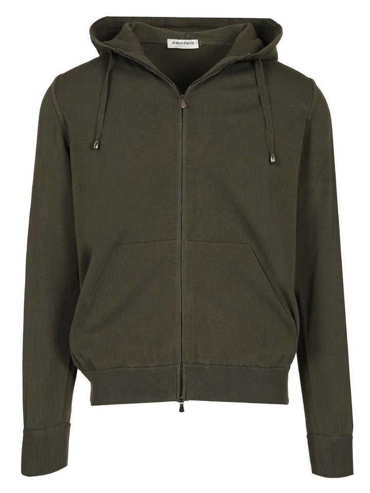 Al Duca D'Aosta Green Cotton Sweatshirt Knitwear - Verde | d76cd95dae8fb00b16fb79717871f75f6e77f099