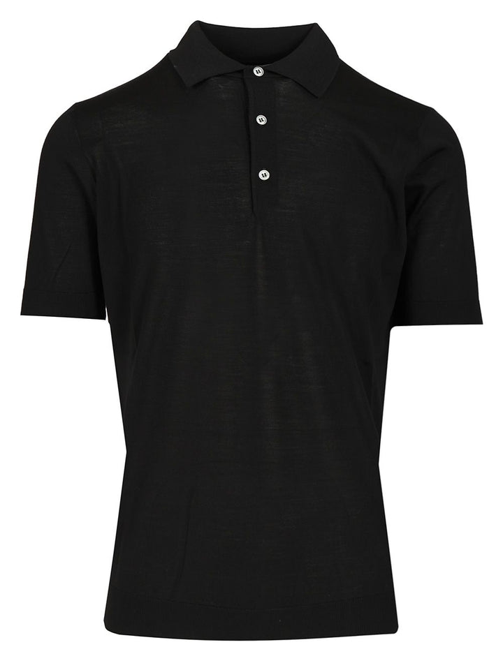 Filippo De Laurentiis Wool Polo shirt - Nero | 0e8a7d7ef3ef75a7cf8795b36fa3eeb33eb04bbd