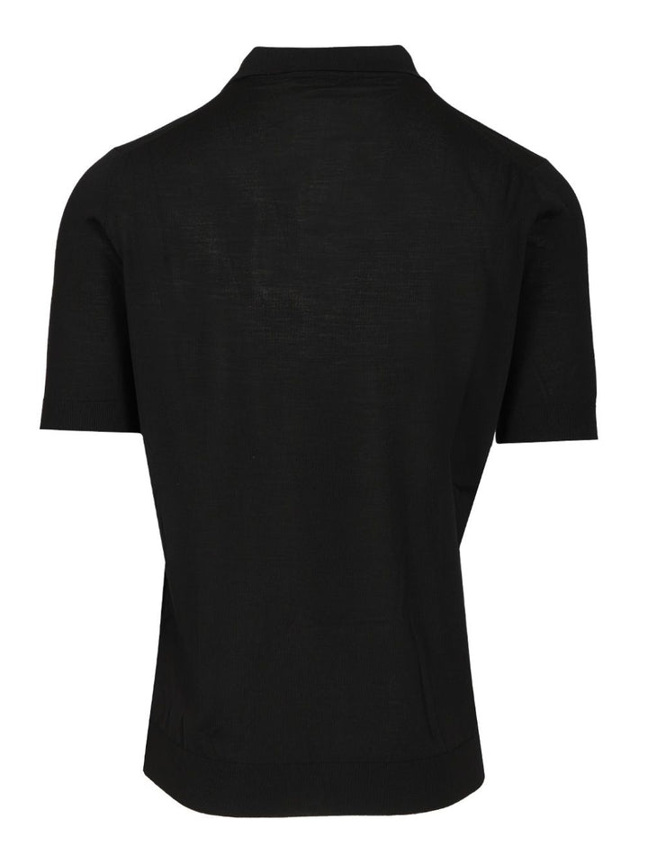 Filippo De Laurentiis Wool Polo shirt - Nero | 8e23b0dd6b75131cb6933a0fe58fafa6588f5609