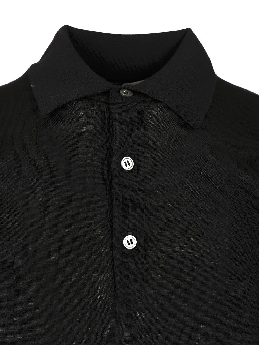 Filippo De Laurentiis Wool Polo shirt - Nero | cb2464f86dfbdabedaebd593409b291c3339666a