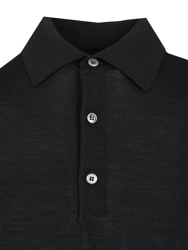 Filippo De Laurentiis Wool Polo shirt - Blu | f6bff05cbcfc7d0a6f85a0068c98afcdd0b7ab06