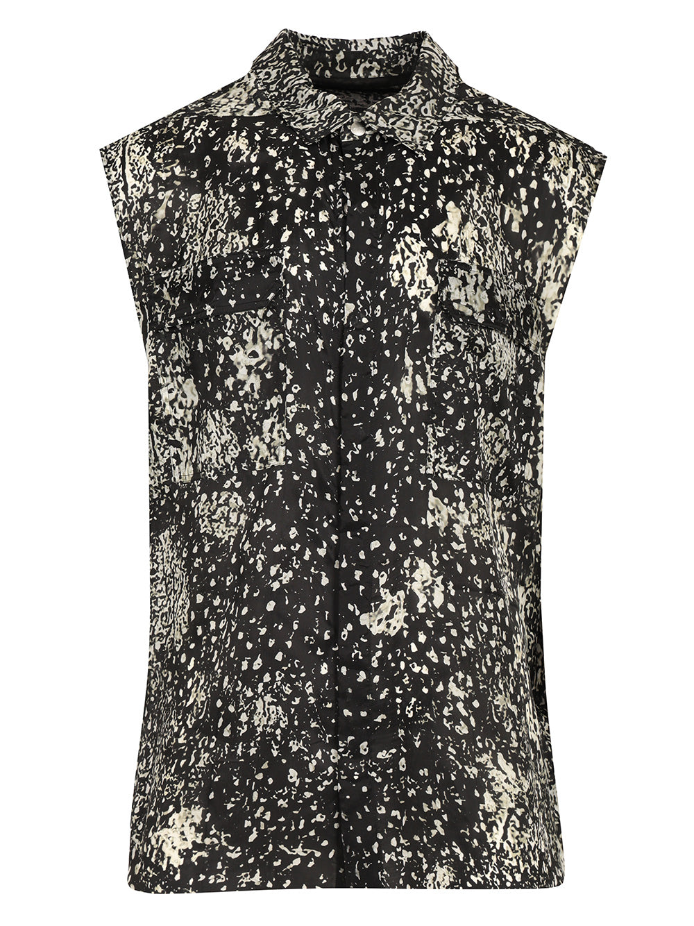 Rick Owens Sleeveless Shirt Giacche - Nero | ee86aab4efa203a7b7de44ebda2c13a71a8901d9