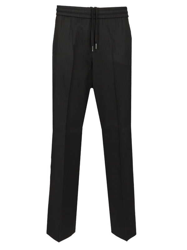 Wool Jogging Trousers Nero