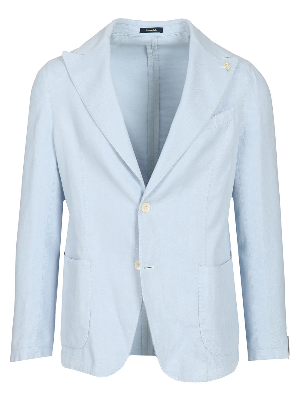 Guarinucci Cotton Linen Blazer Giacche - Light blue | f07c7c9221578c18e8649c32f5fdcd04d647e2e1