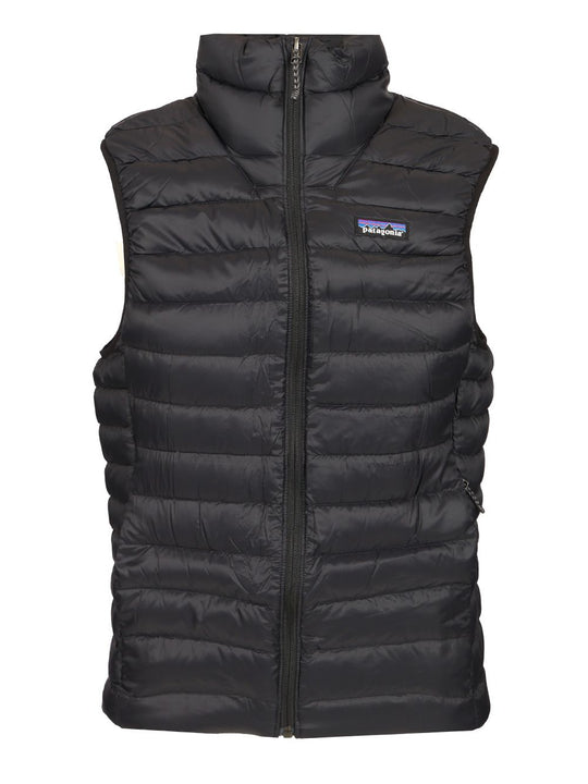 Sleeveless Drawstring Down Jacket Coats Nero