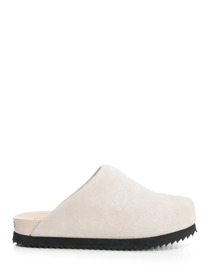 Wud Suede Clogs Sandali - Beige | f321618d95d90db2a49597c654871bedf3365c97