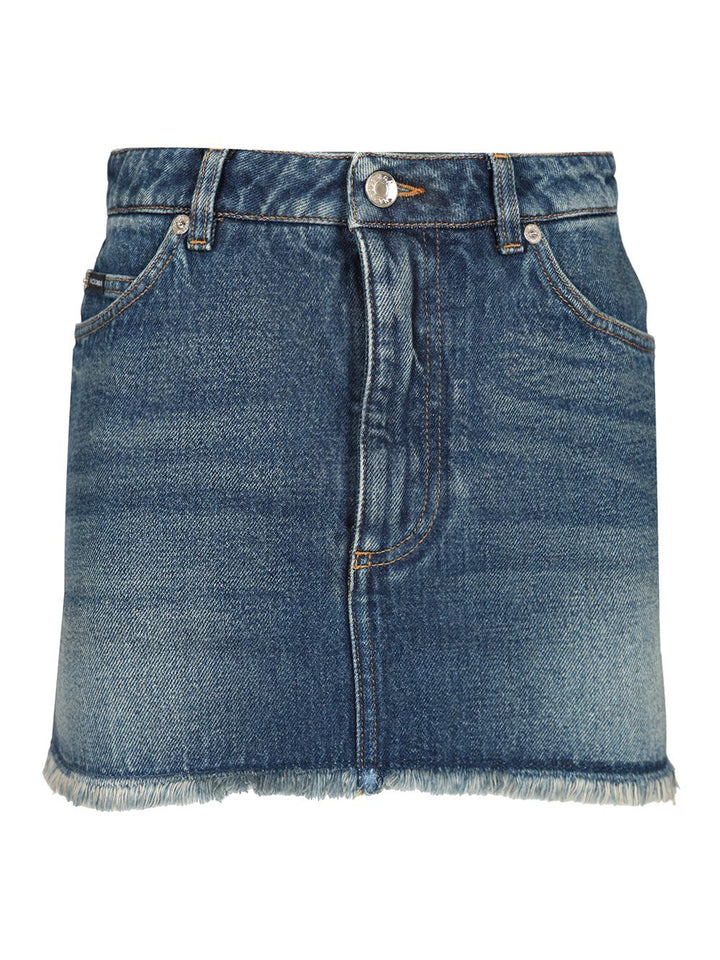 Dolce & Gabbana Denim Mini Skirt Gonne - Blu | baecffbc93d697f073b71da171427eb1ffaf9cec