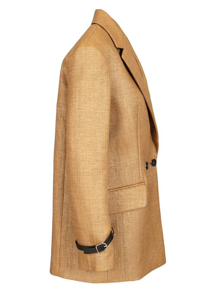 Durazzi Milano Double Breasted Tailored Jacket Giacche - Beige | 08ef28f98cd09e8c49cd08ad3b87cfcf694a8642