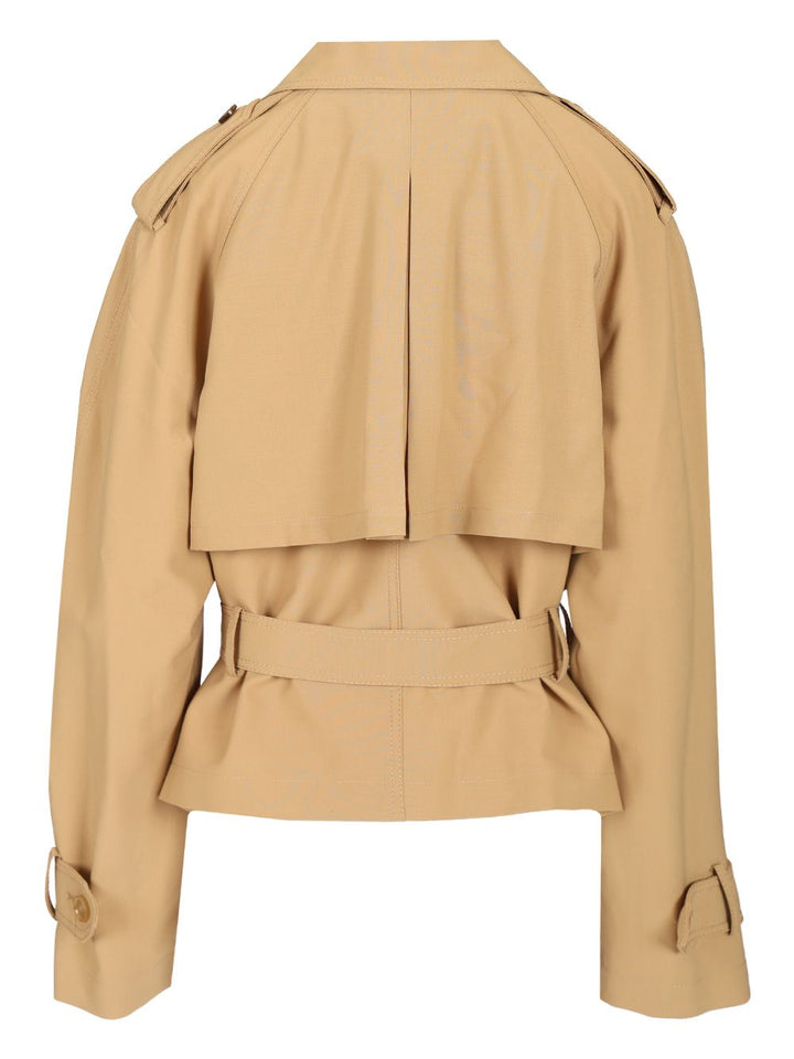 Marni Short Trench Coat With Belt Giacche - Beige | cd95aa9c43429b6ea5fb4b31a0efbcbf8d91c18e
