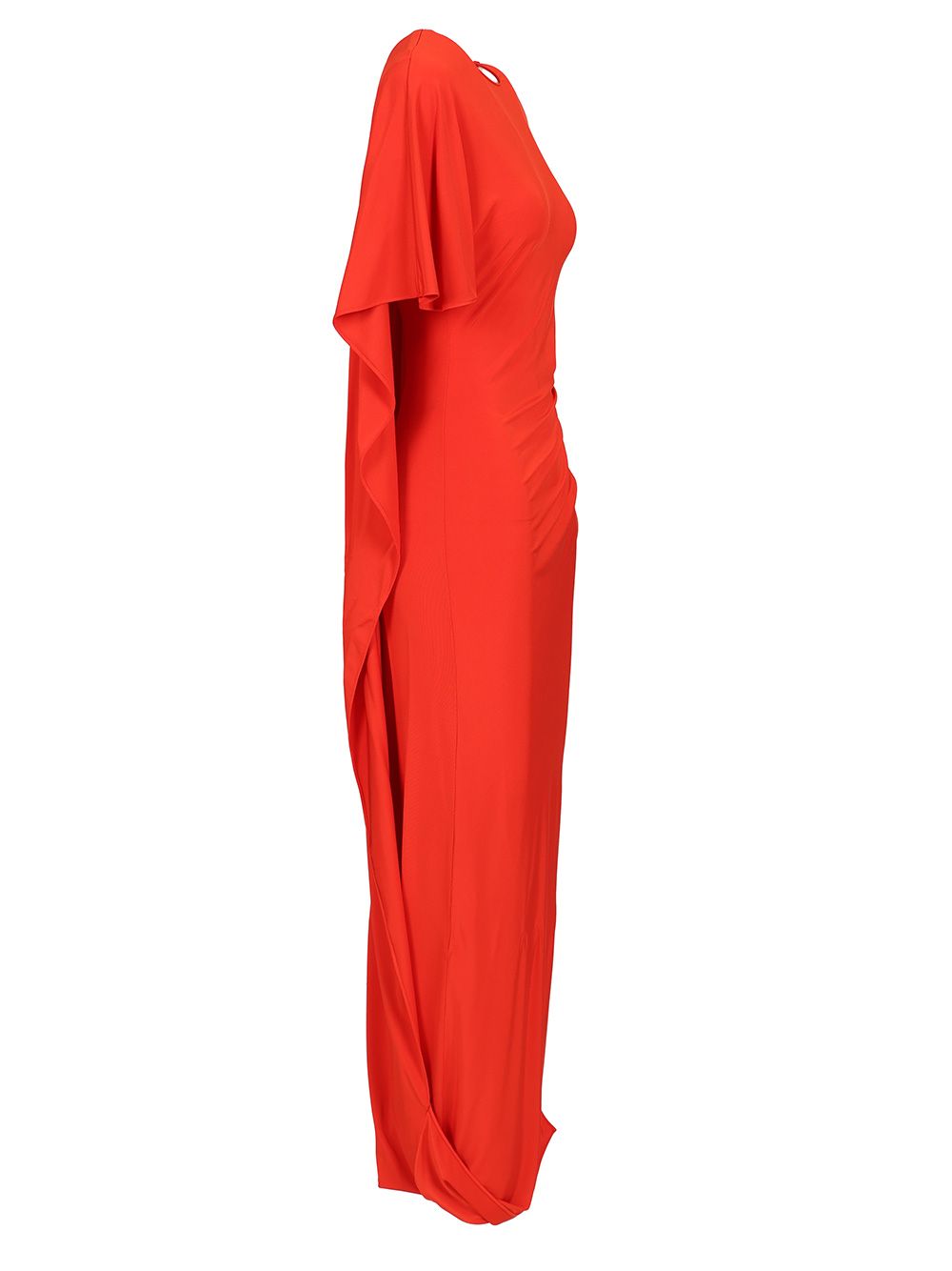 Stella Mccartney Asymmetrical Cape Maxi Dress Abiti - Rosso | fa17ad4c7244133c939b288402ee45e68a5f6706