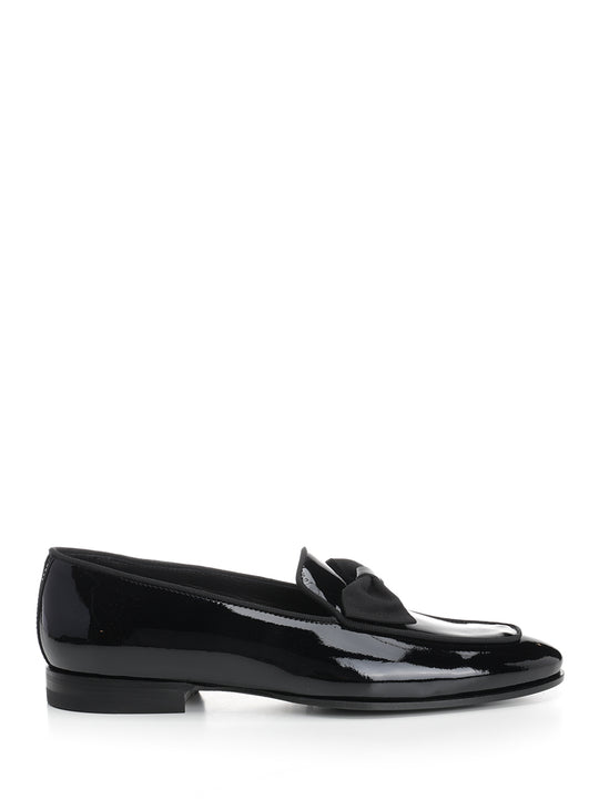 Patent Leather Moccasin Scarpe Basse Nero