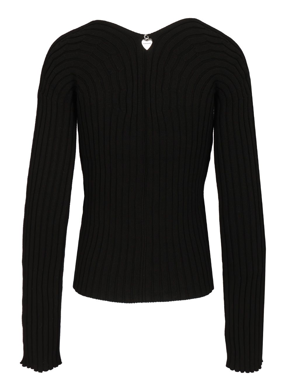 Acne Studios Ribbed Cotton Cardigan Knitwear - Nero | 4ef099656159c72efb6ff9774dfe8521acf1279f