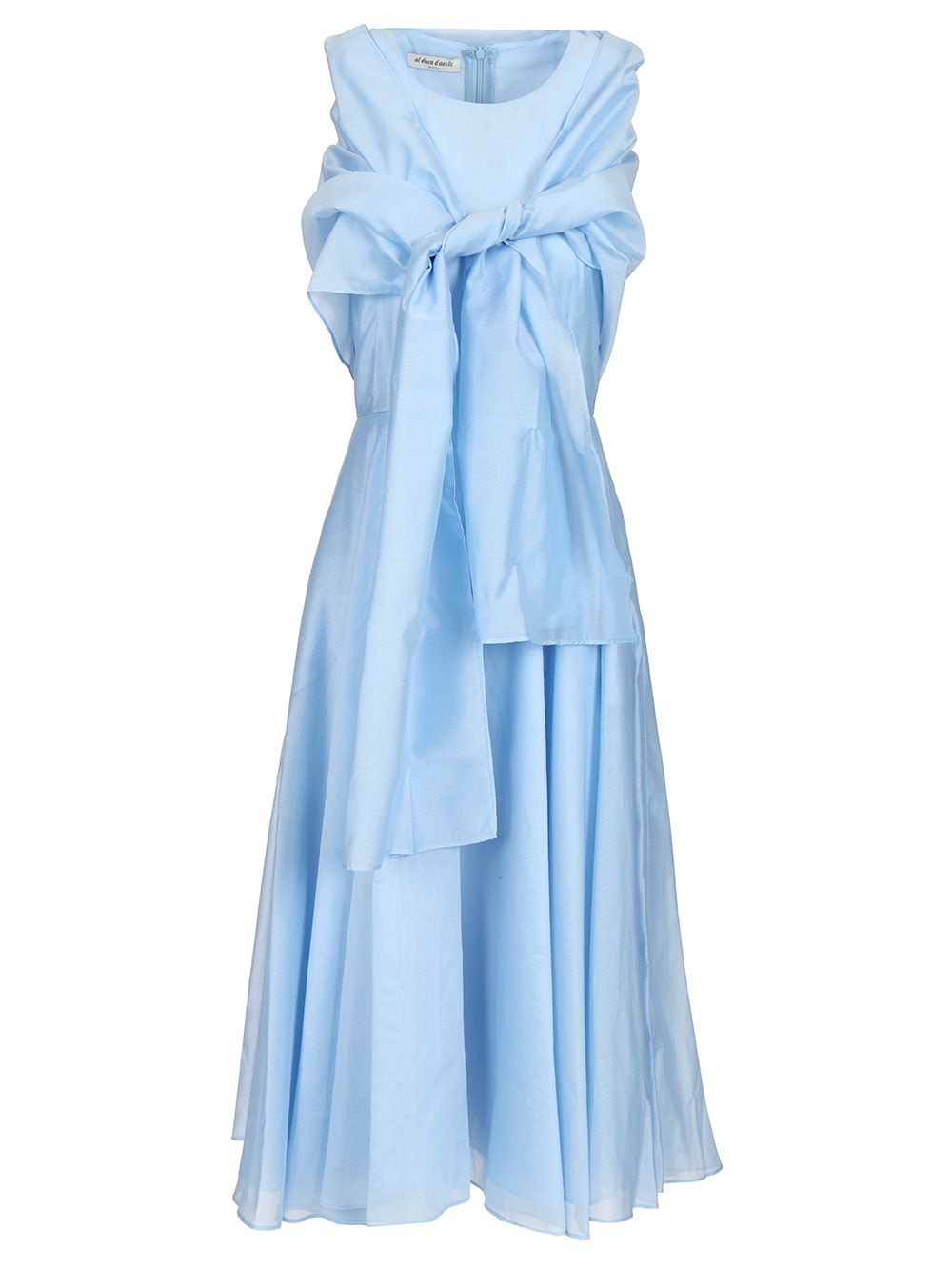 Al Duca D'Aosta Midi Dress With Shawl Abiti - Light blue | 8f3f9675c339a61255debdd892acf74bc5c36a20
