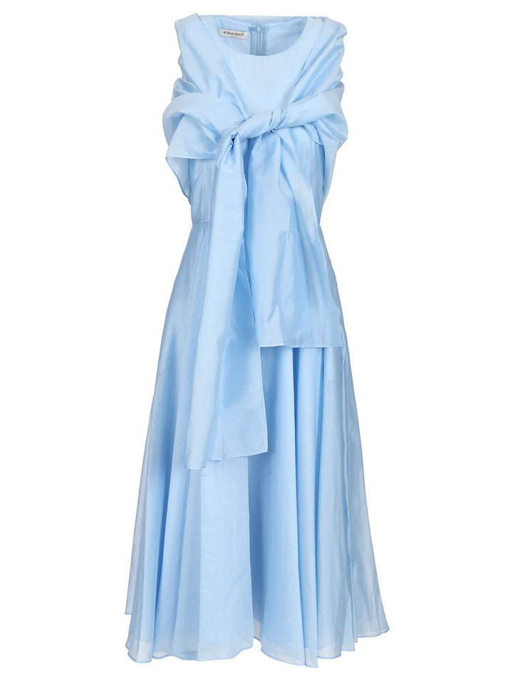 Al Duca D'Aosta Midi Dress With Shawl Abiti - Light blue | 8f3f9675c339a61255debdd892acf74bc5c36a20