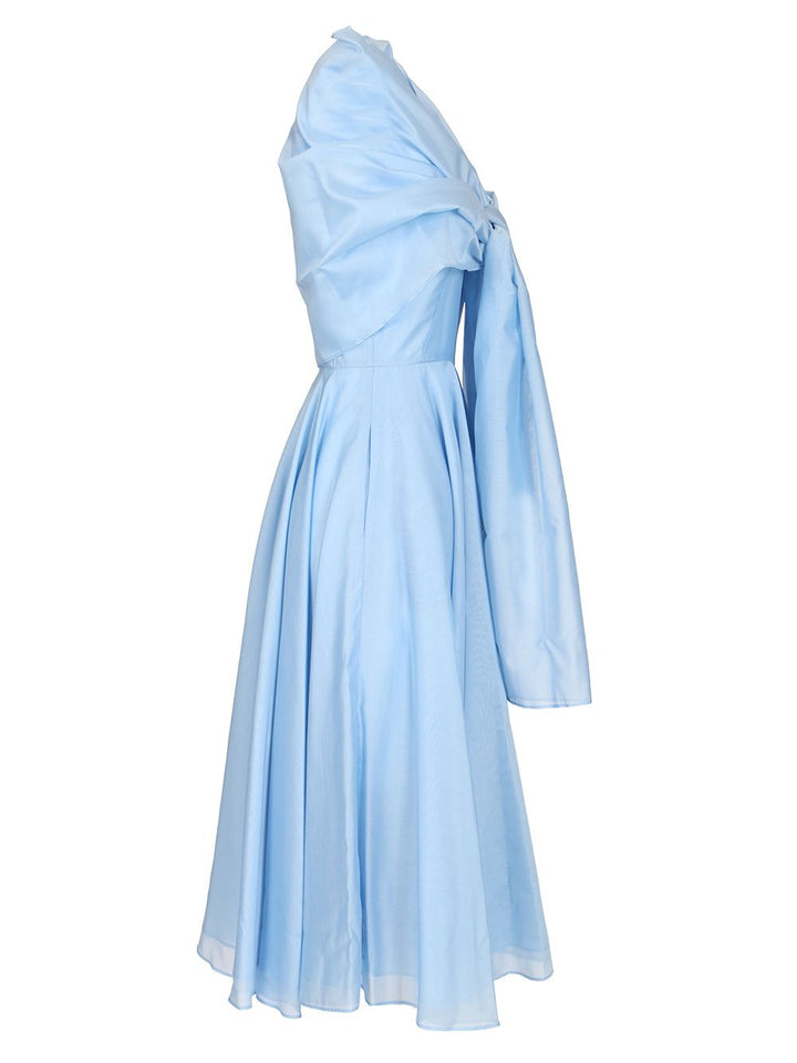 Al Duca D'Aosta Midi Dress With Shawl Abiti - Light blue | 00c6873ac1af1c505706e2915ecbd3a21b32ce56