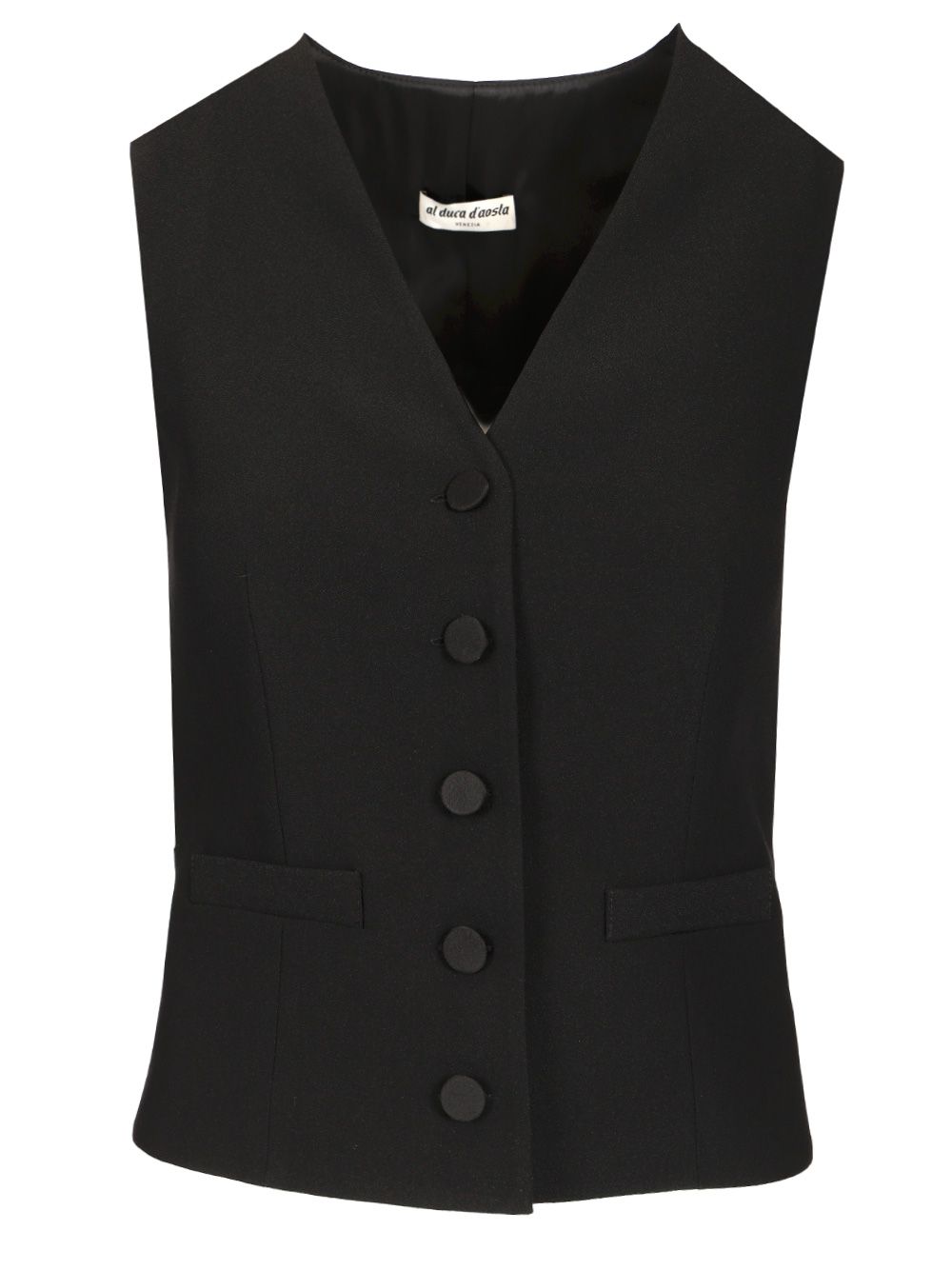 Al Duca D'Aosta Satin Back Vest Giacche - Nero | 016af2ec4d8c6098597dfb9bec94ab6d41c7c72f