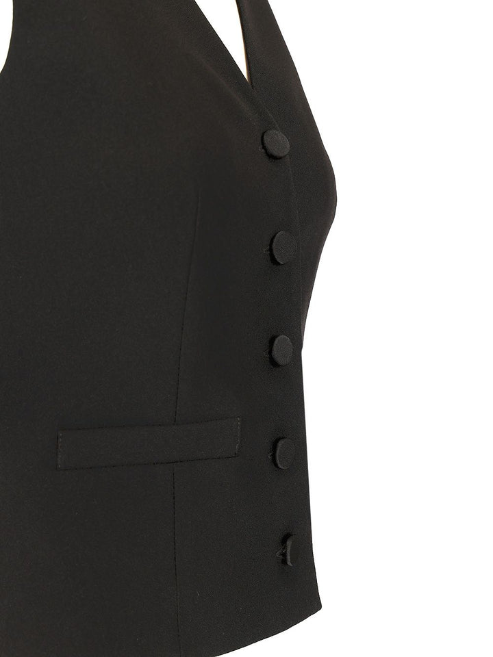 Al Duca D'Aosta Satin Back Vest Giacche - Nero | ed2bdd206081165030119009df7e72b0708899f4