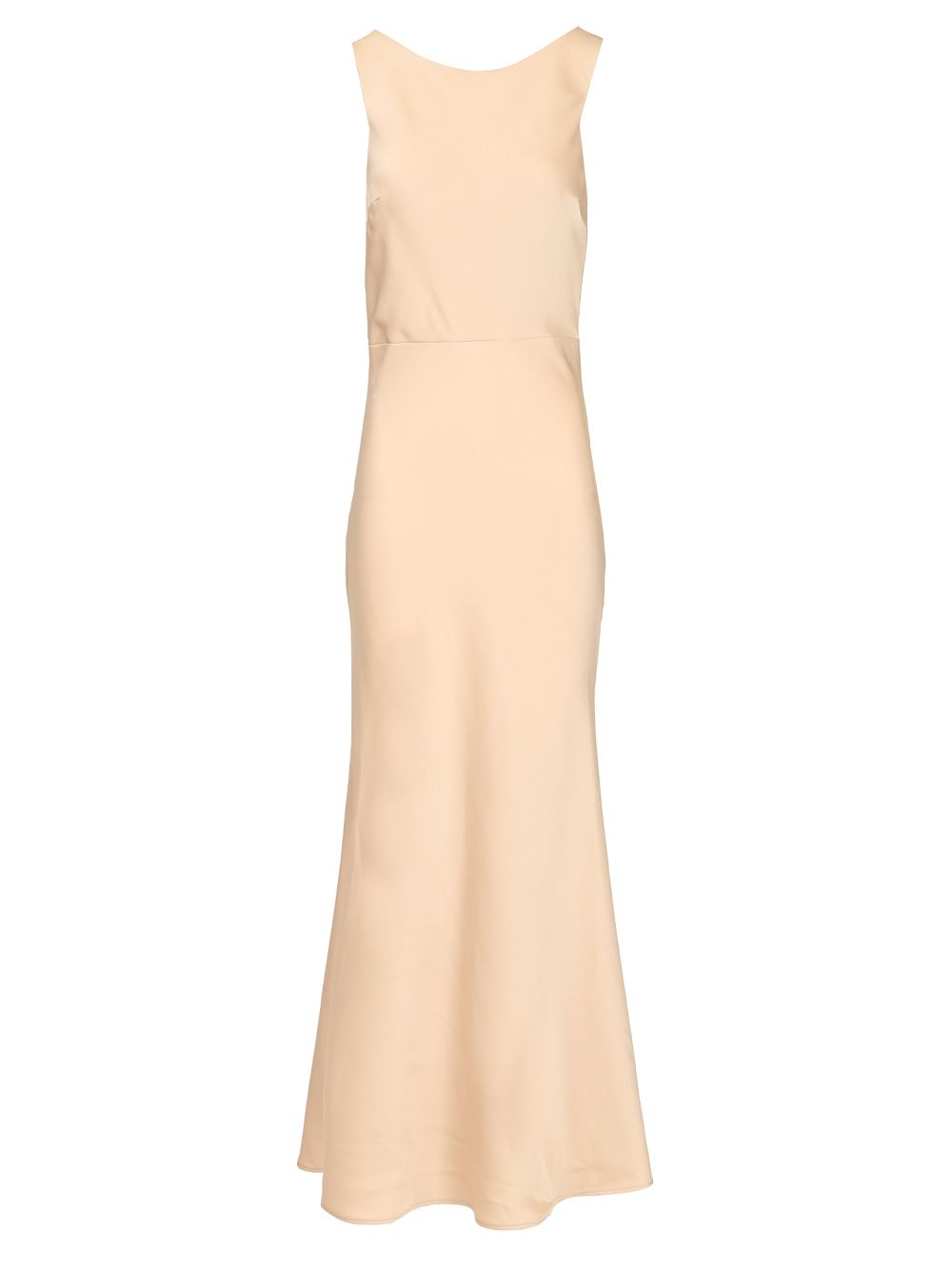 Al Duca D'Aosta Long Dress In Enver Satin Abiti - Beige | 116d5b50c28ab9f65528ecab82865da60b8fdd73