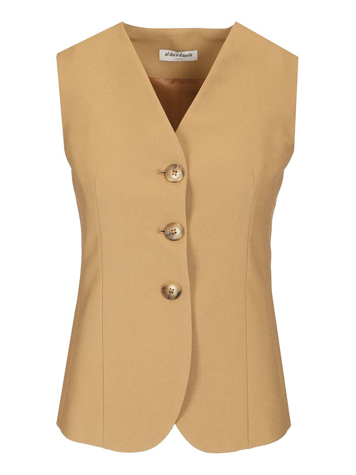 Al Duca D'Aosta 3-Button Twill Vest Giacche - Marrone | 1fdd0630c161896e10d5f00f8f77a29d02cedf7e