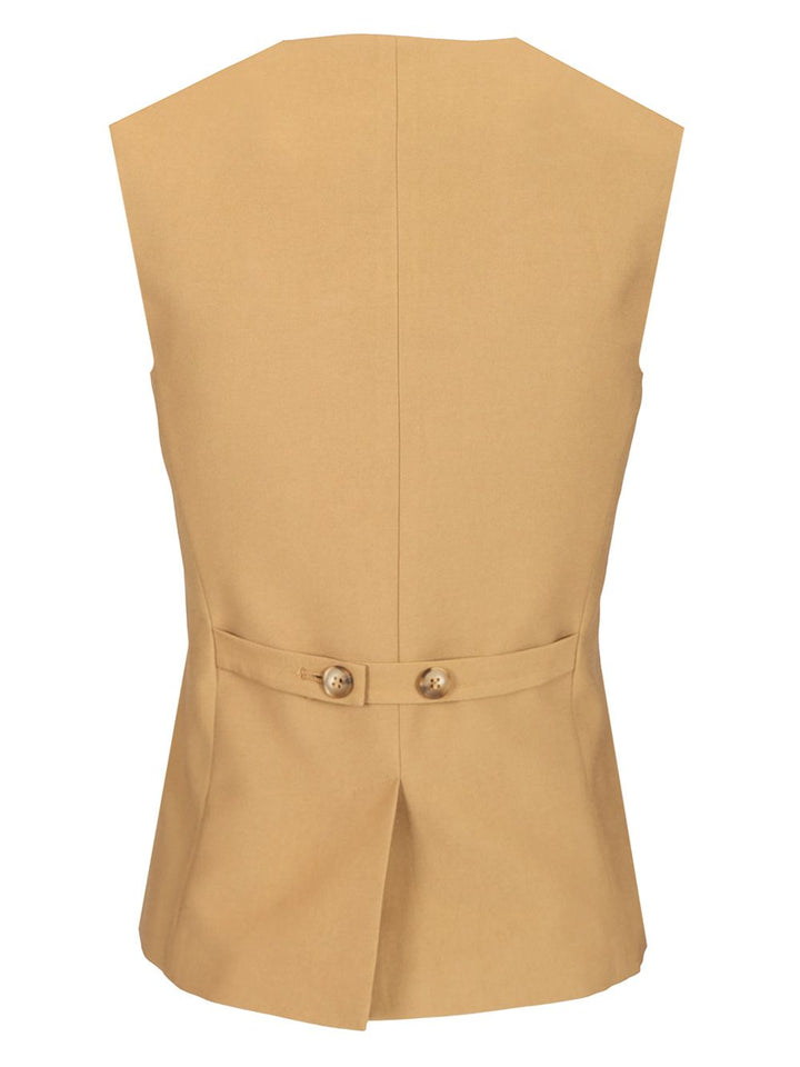 Al Duca D'Aosta 3-Button Twill Vest Giacche - Marrone | a3a3205785d4c17739946e1a0ad586c00546f986