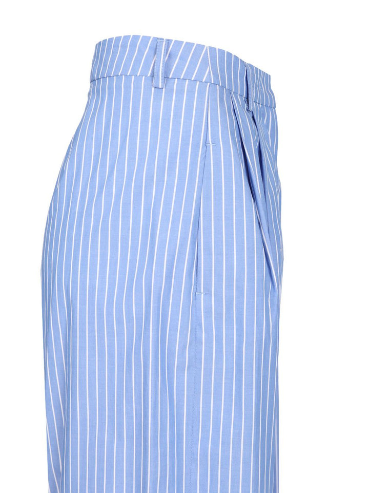 Al Duca D'Aosta Pantalone Pence Popeline Riga Azzurro-Bianco Trousers - Multicolor | d7959b7823d617ecc2318da6ae22a5663098146a