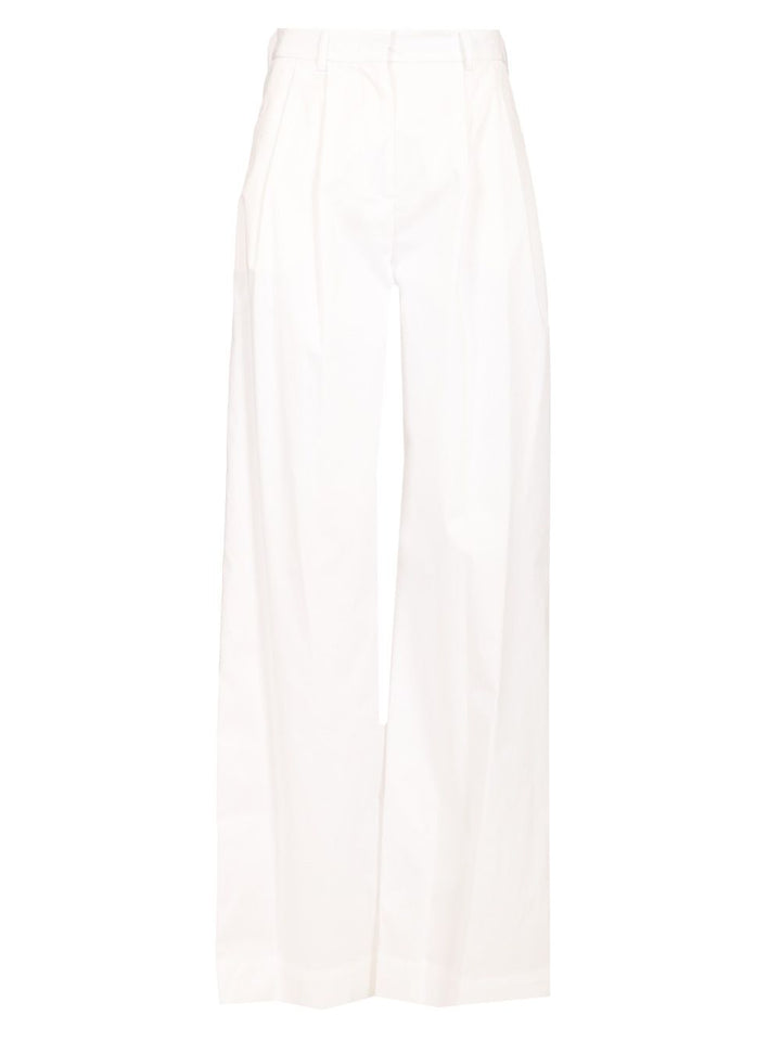 Al Duca D'Aosta Poplin Trousers - Bianco | a6d42d8a6d567bf35eb3ff718b6d371f3595d392
