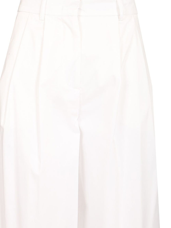 Al Duca D'Aosta Poplin Trousers - Bianco | 94e2759598fe8a753cf91a08b79ad8acddb04538