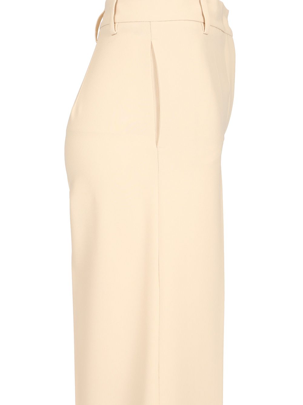 Al Duca D'Aosta Stretch Cady Palazzo Trousers - Beige | 868791344b9351010e608607b5f7cedf6b1b5f77
