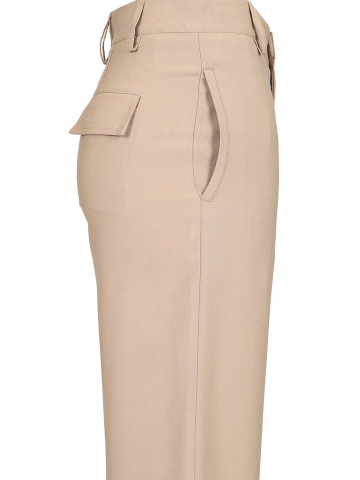 Al Duca D'Aosta Wide Leg Trousers - Beige | 612c34c3da421a587fb2db12e54227d6e3a04f63