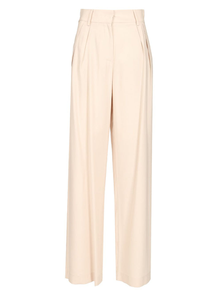 Al Duca D'Aosta Double Pleat Trousers - Bianco | 008490df624236bf61ba4614215cda7f00d317f4