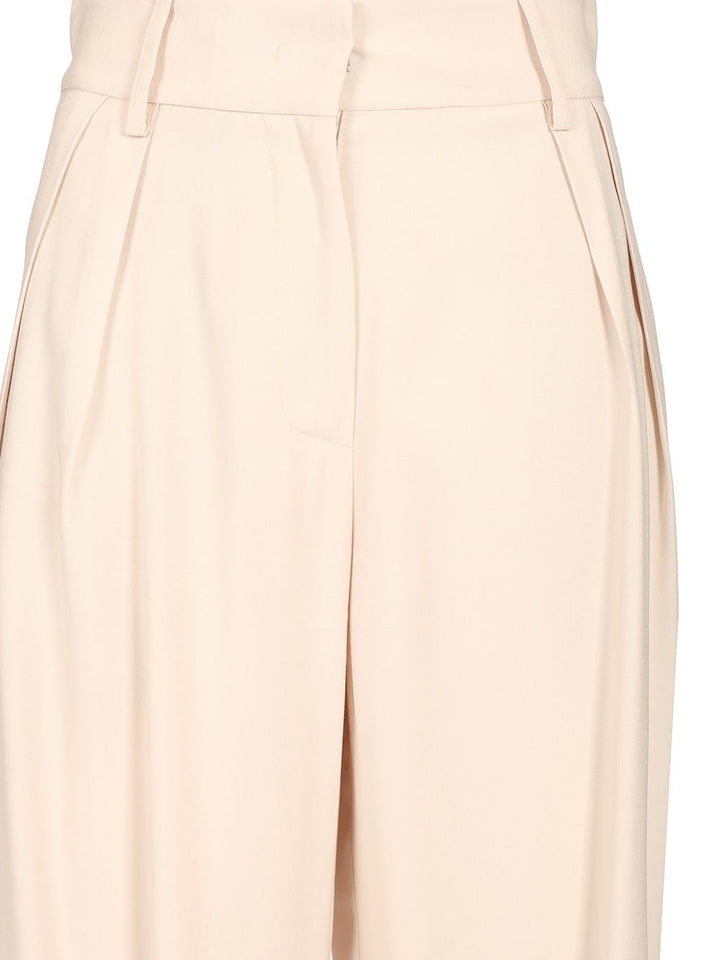 Al Duca D'Aosta Double Pleat Trousers - Bianco | 06585c1c9107eaece8548b2a9b4f854e65f2f67f
