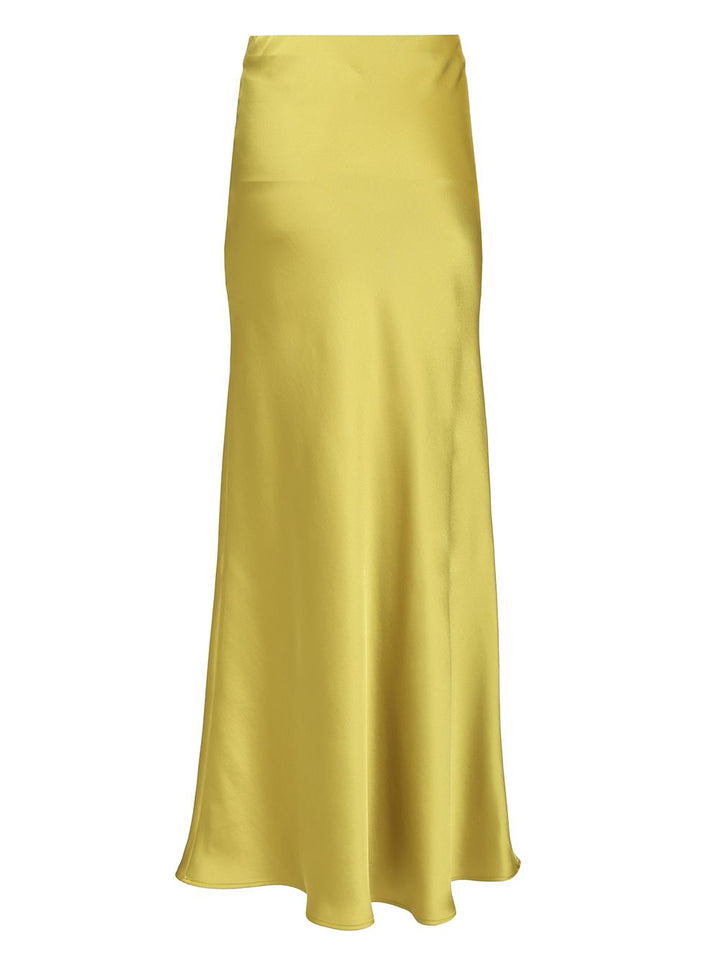 Al Duca D'Aosta Satin Long Skirt Gonne - Giallo | 18c079fedbb8e9ea2a09ca8861554df4fed78cae