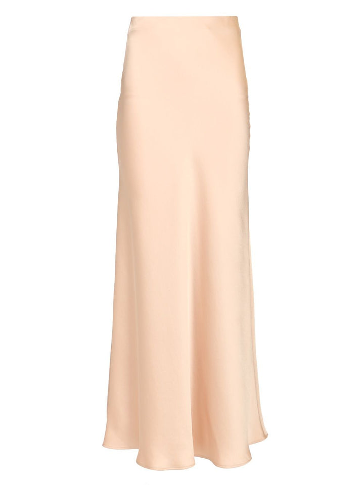 Al Duca D'Aosta Satin Long Skirt Gonne - Beige | 01b9190cbbf216c5d76c27c6677e4d5dd00ba4b0