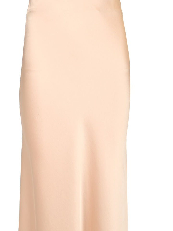 Al Duca D'Aosta Satin Long Skirt Gonne - Beige | f8ca16141eb8048e9b0ef5b7dce1d334a6d7e25b