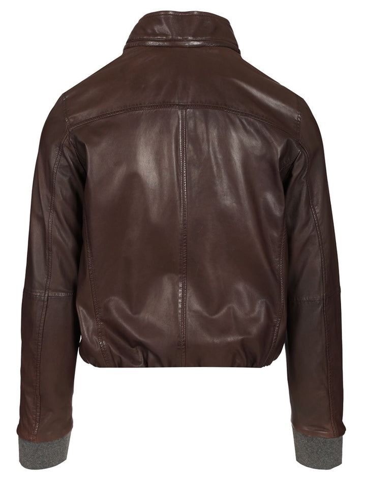 Al Duca D'Aosta Leather Jacket Giacche - Marrone | 2c236a9d076353cdbed9c37379925baf3b89b888